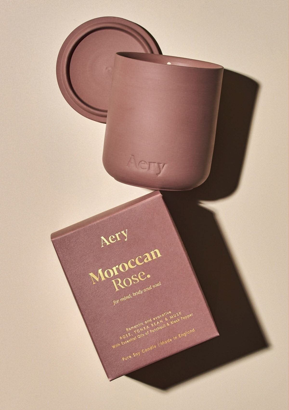 Moroccan Rose Scented Candle - Rose Tonka and Musk