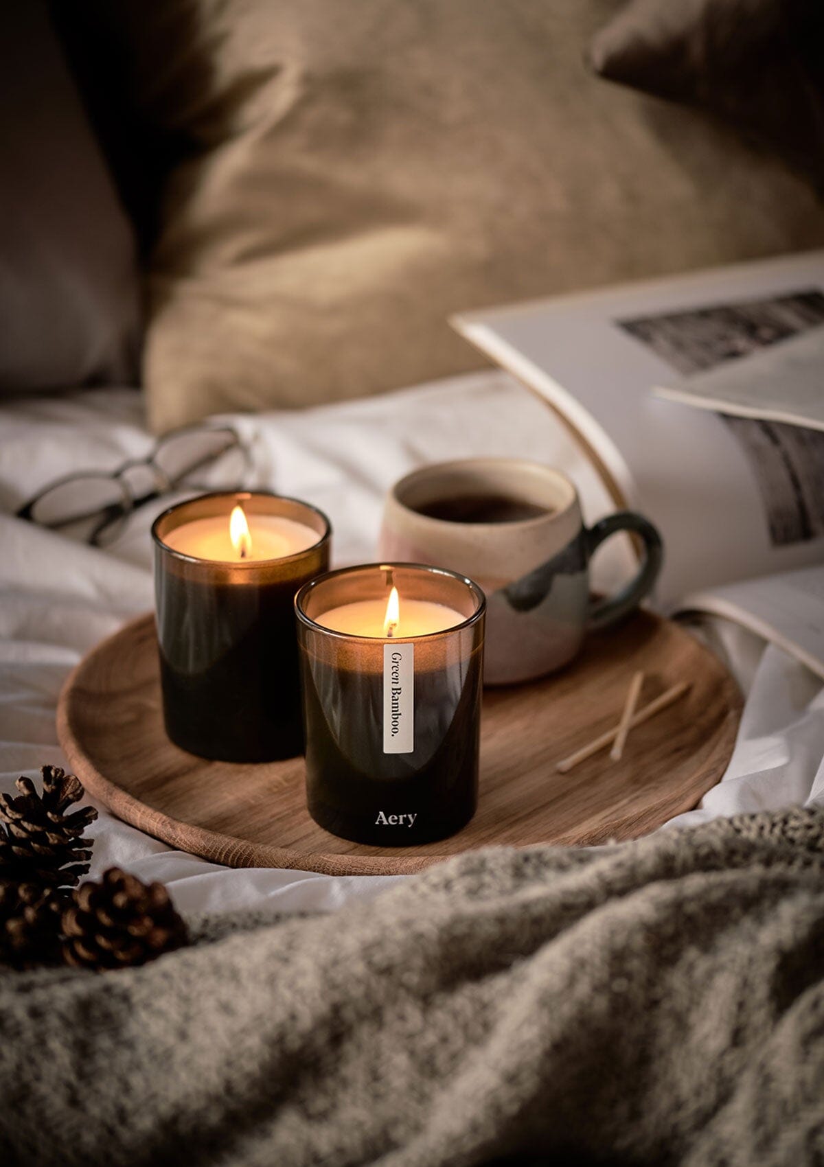 Green Bamboo Scented Candle