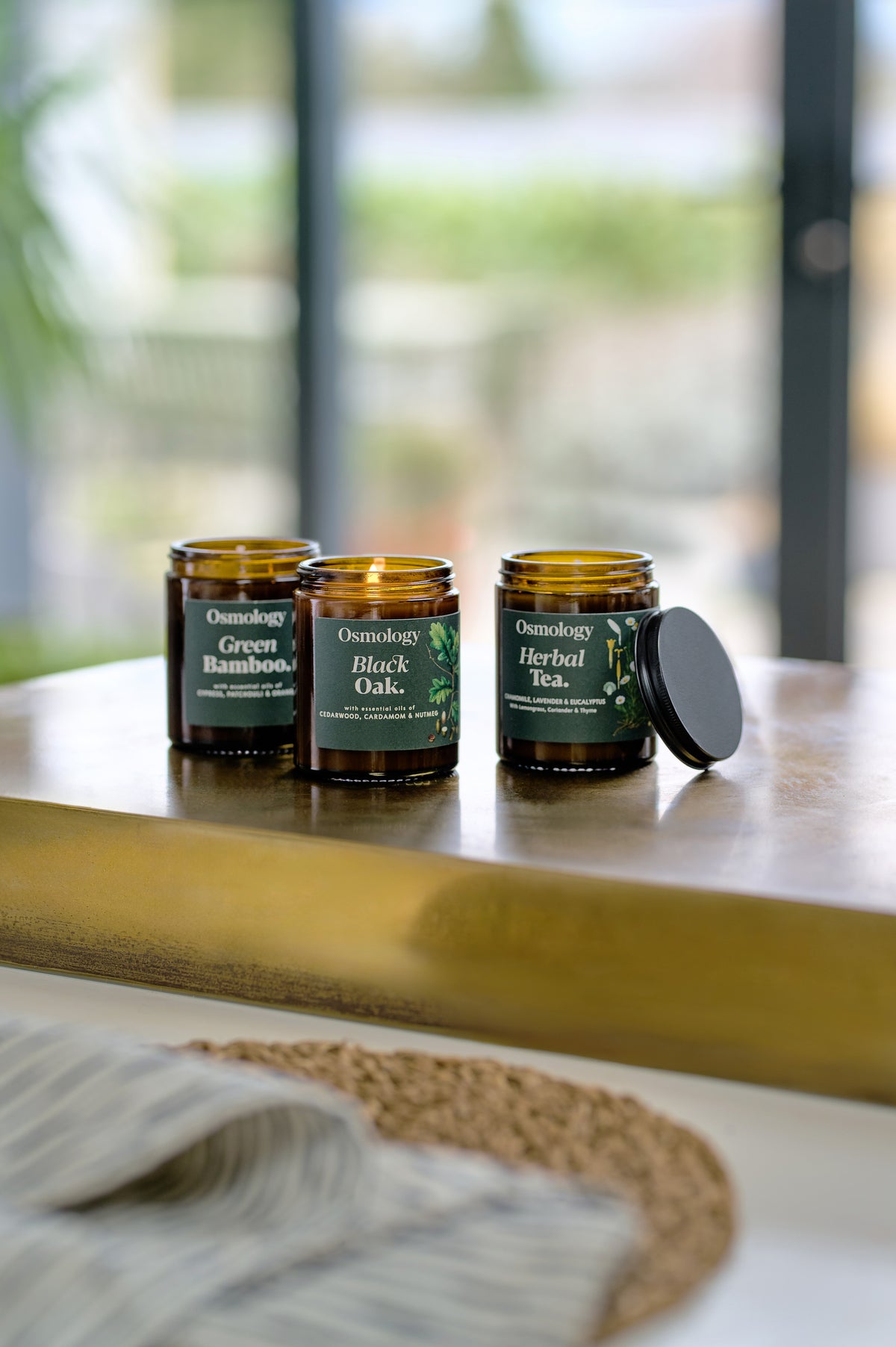 Green Bamboo Scented Jar Candle