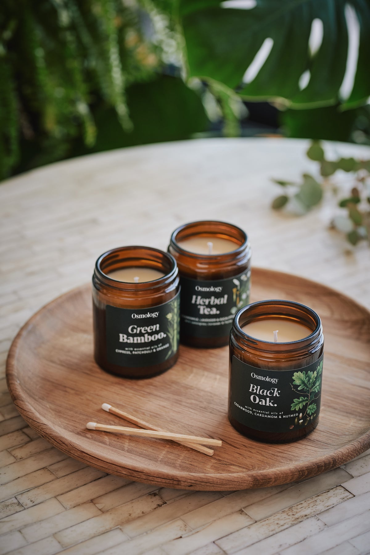 Green Bamboo Scented Jar Candle