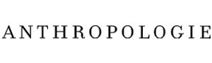 Anthropologie black logo on white background